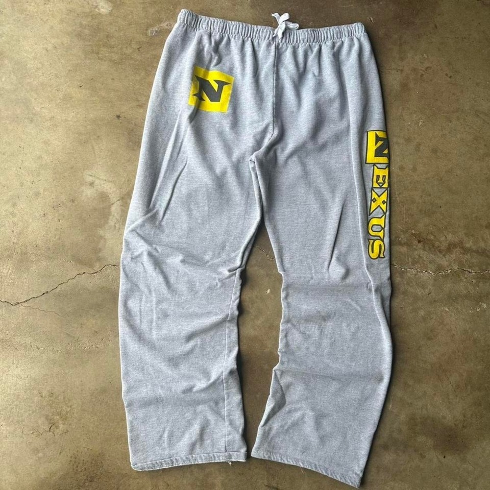2000s Y2K Grey Nexus WWE sweatpants
